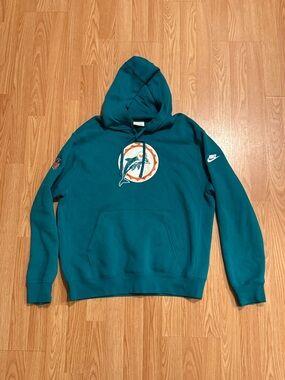 Nike Teal Miami Dolphins Throwback Logo Hoodie